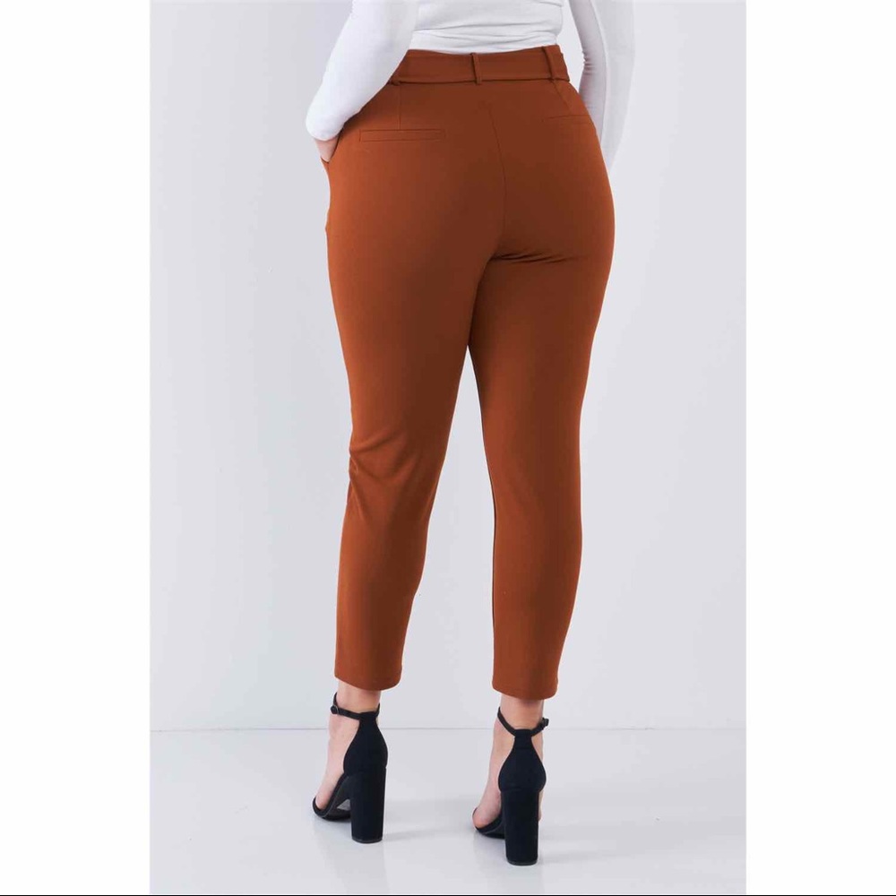 Plus Size High Waisted Ginger Bread Pants - Picture 2 of 5